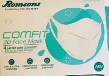 3D FACE MASK 4 PLY