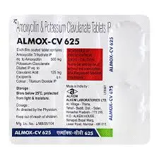 ALMOX  CV  625MG TAB